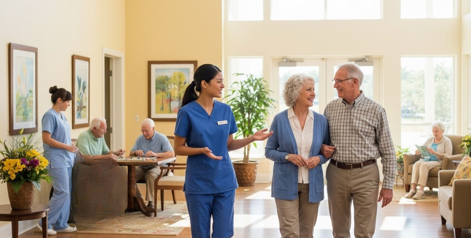 Hero Images couple walking in for tour 1920